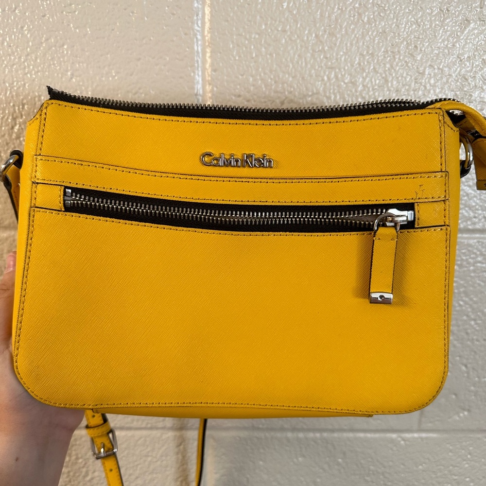 Yellow Calvin Klein Crossbody Purse